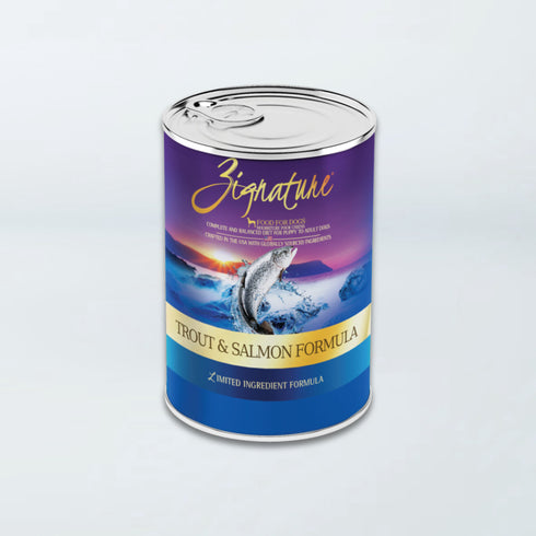 Zignature Wet Dog Food - Trout & Salmon - 13oz Can