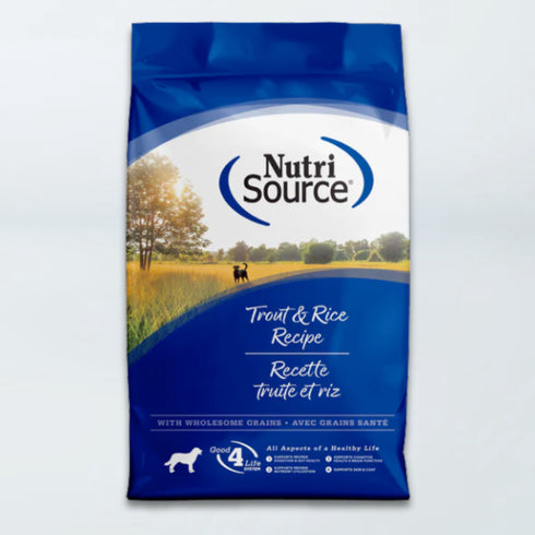 Nutrisource Dry Dog Food - Trout & Rice - 26lb Bag