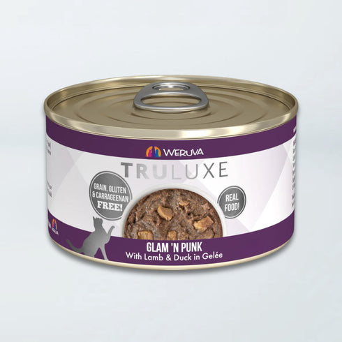 Weruva TruLuxe Wet Cat Food - Glam 'N Punk Lamb & Duck In Gelée - 6oz Can