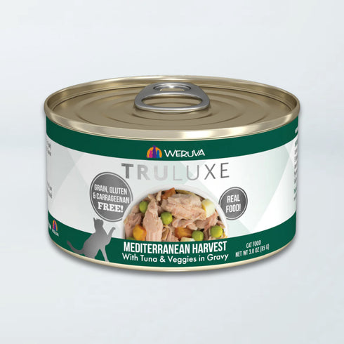 Weruva TrueLuxe Wet Cat Food - Mediterranean Harvest Tuna & Veggies in Gravy - 6oz Can