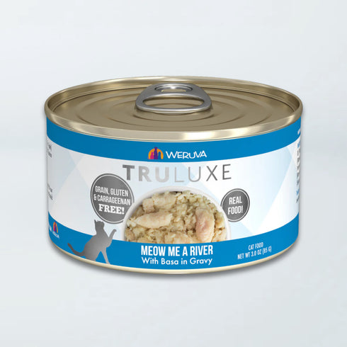 Weruva TruLuxe Wet Cat Food - Meow Me A River Basa In Gravy - 6oz Can