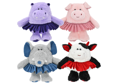 Multipet TuTu Animals Plush Dog Toy - Assorted Types