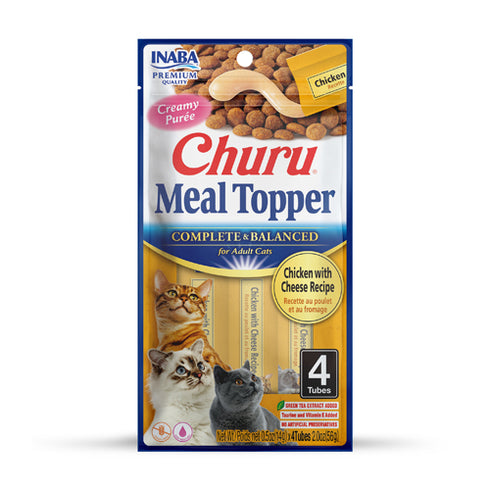 Inaba Churu Cat Meal Topper - Chicken & Cheese - 4 Pack
