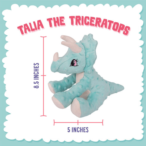 Snugarooz Talia The Triceratop Dog Toy