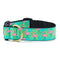 Up Country Flamingo Extra Wide Dog Collar 1.5"