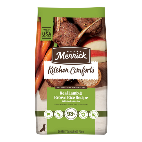 Merrick Kitchen Comforts Dried Dog Food - Lamb & Brown Rice - 22lb Bag