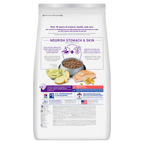 Hill's Science Diet Adult 1-6 Sensitive Stomach & Skin Grain Free Dry Cat Food - Salmon & Pea - 13lb Bag