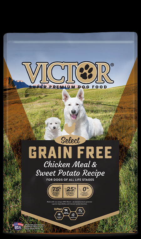Victor Select Grain Free Dry Dog Food - Chicken & Sweet Potato - 30lb Bag