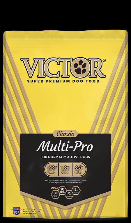 Victor Classic Multi-Pro Dry Dog Food - Beef, Chicken, & Prok - 50lb Bag