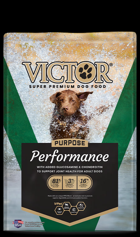 Victor Purpose Performance Dry Dog Food - Beef, Chicken, & Pork- 40lb Bag