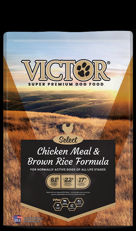 Victor Select Dry Dog Food - Chicken Meal & Brown Rice - 40lb Bag