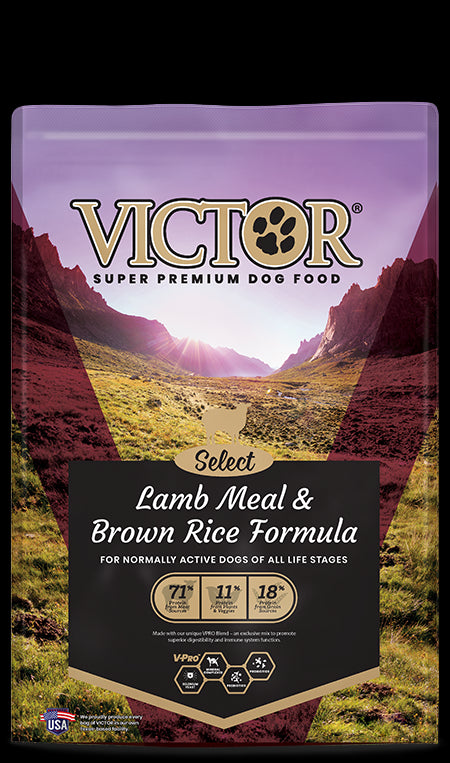 Victor Select Dry Dog Food - Lamb Meal & Brown Rice - 40lb Bag