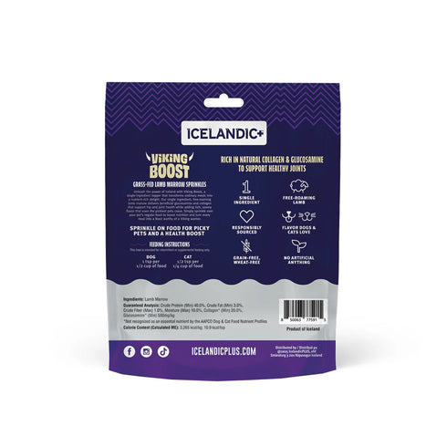 Icelandic+ Viking Boost Hip & Joint Support Cat & Dog Food Topper - Lamb Marrow - 5.75oz Pouch