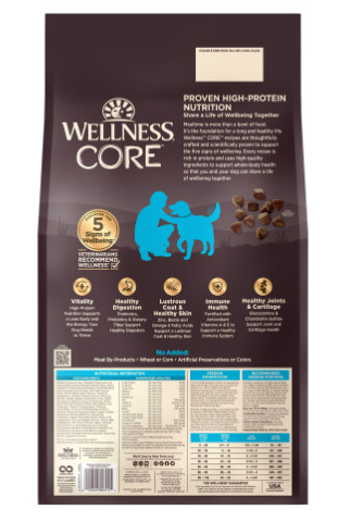 Wellness CORE Grain Free Dry Dog Food - Oceanfish - 18lb Bag