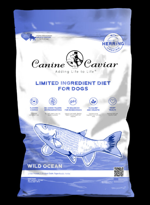 Canine Caviar Limited Ingredient Dry Dog Food - Wild Ocean Herring & Split Pea - 4.4lb Bag