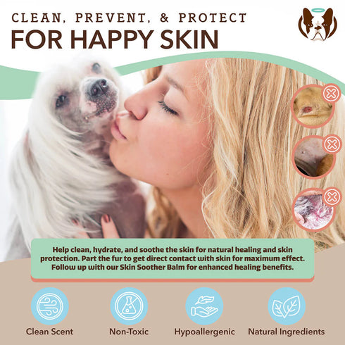 Natural Dog Company Snout Soother Dog Grooming Wipes - 50 Count