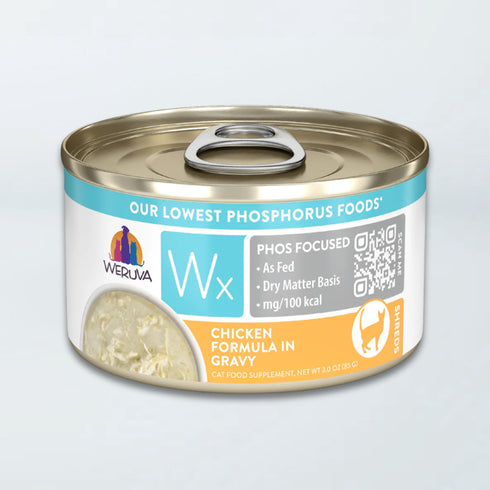 Weruza Wx Phos Focused Wet Cat Food - Chicken In Gravy - 3oz Can