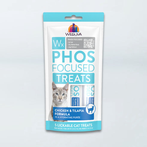 Weruva WX Phos Focused Lickable Cat Treats - Chicken & Tilapia - 5 Pack