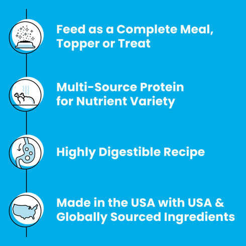 Bixbi Rawbble Freeze Dried Raw Dog Food - Chicken & Salmon - 26oz Bag