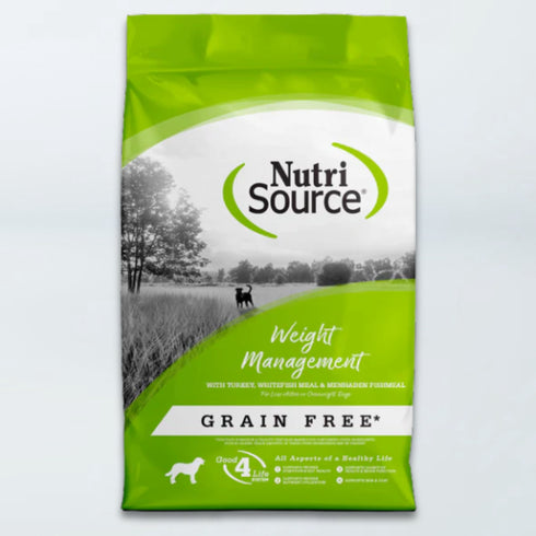 NutriSource Weight Management Grain Free Dry Dog Food - Turkey & Fish - 12lb Bag