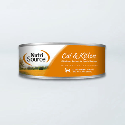 NutriSource Wet Cat Food - Chicken, Turkey, & Lamb - 5oz Can