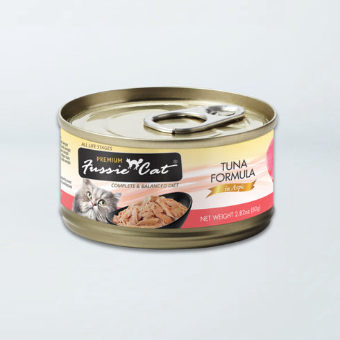 Fussie Cat Premium Wet Cat Food - Tuna In Aspic - 2.82oz Can