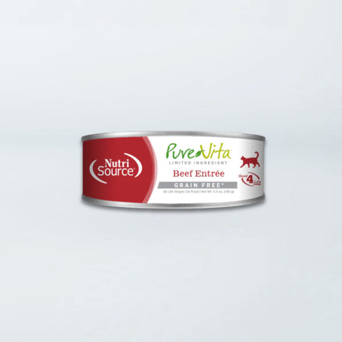 PureVita Grain Free Limited Ingredient Wet Cat Food - Beef - 5.5oz Can