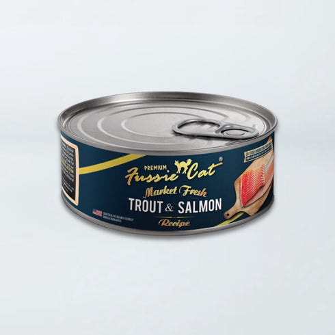 Fussie Cat Market Fresh Wet Cat Food - Trout & Salmon - 5.5oz Can