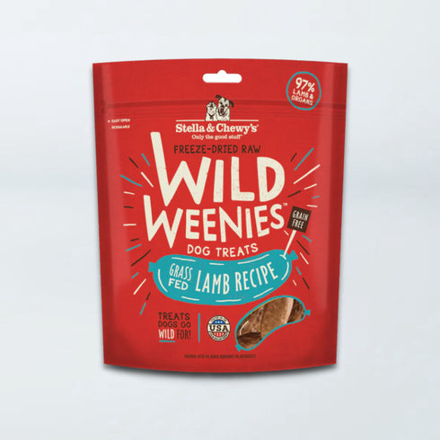 Stella & Chewy's Wild Weenies Freeze Dried Dog Treats - Grass Feed Lamb - 3.25oz Bag