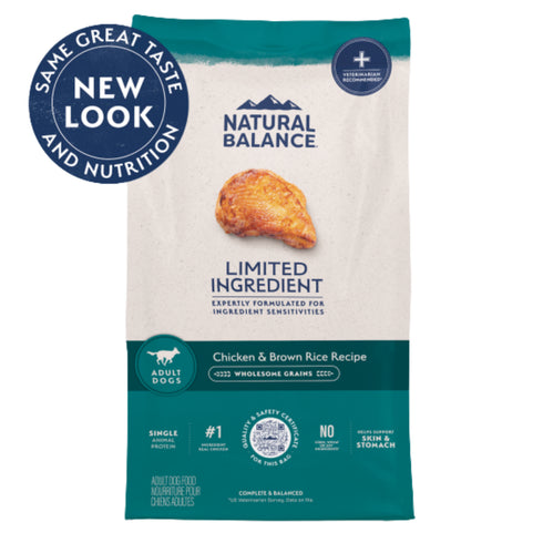 Natural Balance Limited Ingredient Dry Dog Food - Chicken & Brown Rice - 4lb Bag
