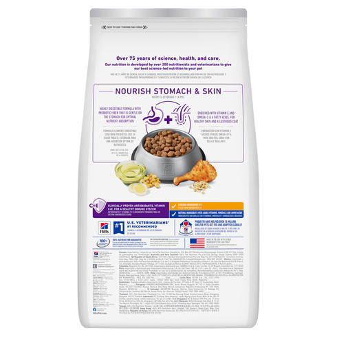 Hill's Science Diet Adult Sensitive Stomach & Skin Large Breed Dry Dog Food - Chicken & Barley - 30lb Bag