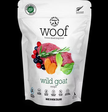 New Zealand Natural Pet Food Co Woof Freeze Dried Dog Food - Wild Goat - 9.9oz Bag