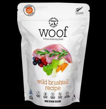 New Zealand Natural Pet Food Co Woof Freeze Dried Dog Food - Brushtail - 9.9oz Bag
