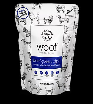 New Zealand Natural Pet Food Co Woof Freeze Dried Dog Treats - Beef Tripe - 1.4oz Bag