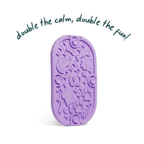 Woof FlipMat Mini Dog Licky Mat - Lavendar