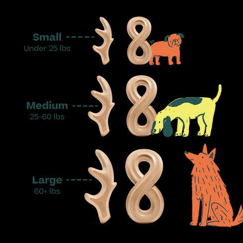 Woof HonestChew Antler Dog Chew - Large