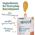 Woof LickWells Dog Treats - Pumpkin Butter - 12oz Pouch