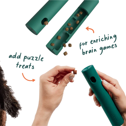 Woof Nomchucks Dog Treat Puzzle & Tug Toy