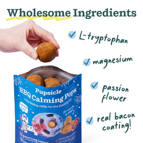 Woof Pops Calming BBQ Dog Treats - X-Large - 12oz Bag