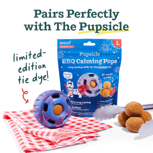 Woof Pops Calming BBQ Dog Treats - X-Large - 12oz Bag
