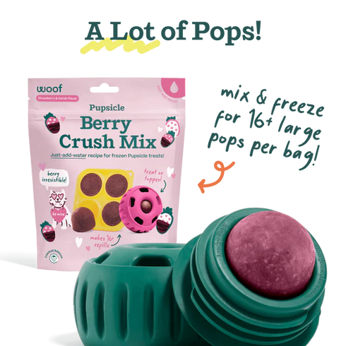 Woof Berry Crush Pupsicle Mix - Dog Treats - 5.5oz Pouch