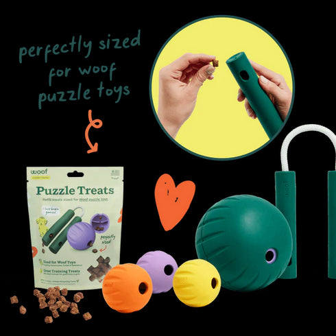 Woof Puzzle Dog Treats - 5oz Pouch