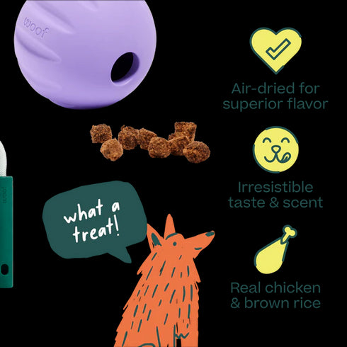 Woof Puzzle Dog Treats - 5oz Pouch