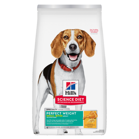 Hill's Science Diet Adult Perfect Weight Small Bites Dry Dog Food - Chicken - 12lb Bag
