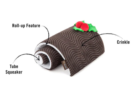 P.L.A.Y. holiday Classic Yummy Yuletide Log Dog Toy