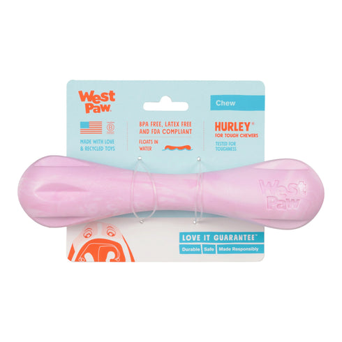 West Paw Hurley Dog Chew Toy - X-Small - Bubblegum Swirl