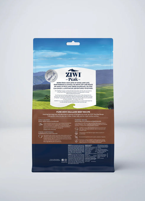 Ziwi Peak Air-Dried Cat Food - Beef - 14oz Bag