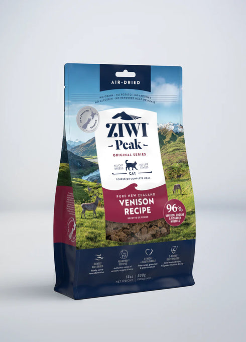 Ziwi Peak Air Dried Cat Food - Venison - 14oz Bag
