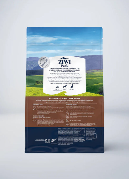 Ziwi Peak Air-Dried Dog Food - Beef - 2.2lb Bag