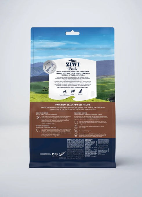 Ziwi Peak Air-Dried Dog Food - Beef - 16oz Bag